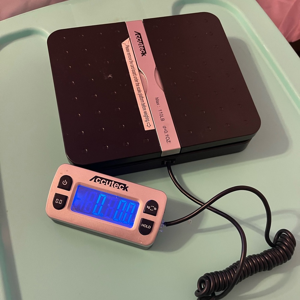 Black Digital Postal Scale